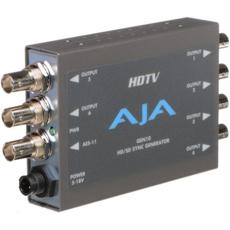 AJA-GEN10-HD-SD-AES-Sync-Generator-with-Universal-Power-Supply